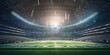 AI Generated. AI Generative. American football rugby arena stadium competition tournament. Fit game sport inspirational vibe. Graphic Art