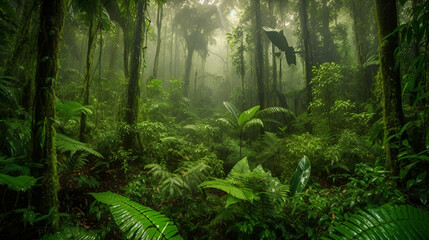  Amazon Jungle, World Rainforest Day. Generative AI	