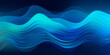 canvas print picture - Abstrakter Hintergrund mit blauen Wellen - mit KI erstellt