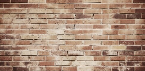  Old wall background with stained aged bricks created with Generative AI technology