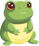 Fototapeta Dinusie - frog cute cartoon minimal