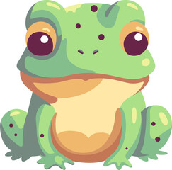 Sticker - frog cute cartoon minimal