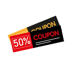 Wall Mural -  discount coupon flyer sticker or banner 