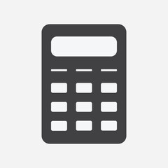 Poster - Calculator icon vector. Savings, finances sign isolated on white. eps