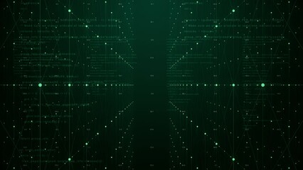 Poster - data abstract binary background