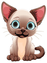 Sticker - Cute cat cartoon character