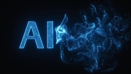 Poster - AIGC concept, logo of AIGC, 3d rendering.
