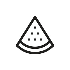 Poster - watermelon icon vector. linear style sign for mobile concept and web design. watermelon symbol illustration. pixel vector graphics - vector.