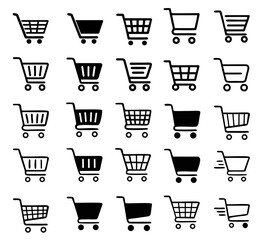 Wall Mural - shopping cart line icon isolated on transparent background. vector illustration eps 10. png file ava
