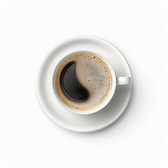 Coffee cup isolated on transparent or white background, png