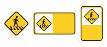 Vector Traffic Sign People Crossing The Road