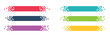 © fraha6 - Collection of abstract color pixel web banners for headers