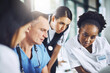 © Diane Munro/peopleimages.com - Meeting, healthcare and doctors online for research, planning and hospital schedule management. Health, professional and people team connected for collaboration, brainstorming or medical innovation