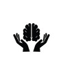 hand holding mind icon, vector best flat icon.