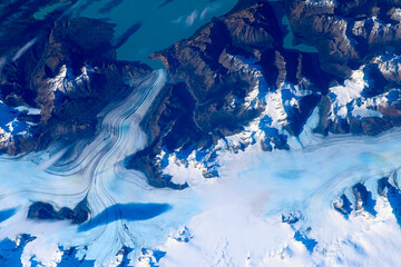 Wall Mural - the beauty of glaciers. digital enhancement. elements by nasa