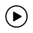 play button, simple icon, vector illustration 