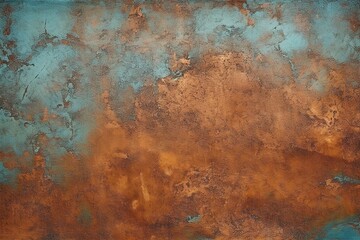  Aged Copper Patina Metal Background Texture created with Generative AI technology