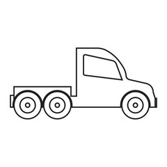 Wall Mural - truck icon vector