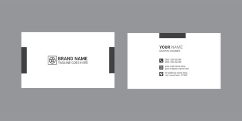 Simple business card design for corporate business, professional and modern business.personal business card design.