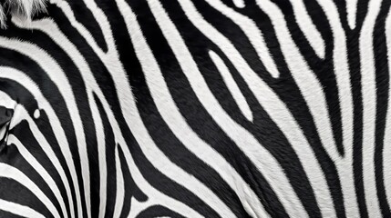 Wall Mural - Distinct Zebra Stripes Pattern