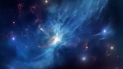 Wall Mural - Beautiful nebula in space - stars - galaxy - cosmos - Concept Art
