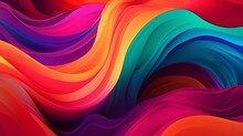 Background With Vibrant Colors, Abstract Colorful Background, Generative AI