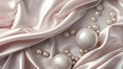 Canvas Print - Sublime pearl oasis, silk and foil euphoria