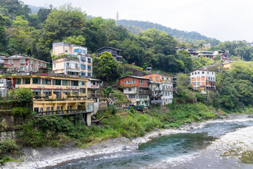 Canvas Print - Wulai countryside landscape in Taiwan