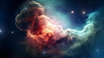 Wall Mural - Beautiful nebula in space - stars - galaxy - cosmos - Concept Art
