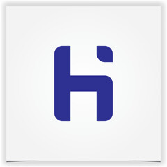 Wall Mural - letter h or hi logo premium elegant template vector eps 10