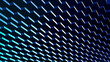 3d blue metal grid