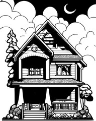 Poster - illustration of a house