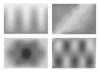 Fototapete - Halftone gradient background. Grid horizontal dirty artistic effect, retro comic dots backdrop, halftone art print. Vector grungy illustrations. Fading monochrome dotted surface set
