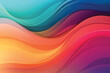  Colorful wavy background with paper cut style