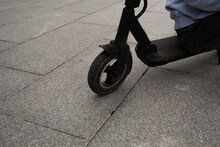 Electric Scooter On The Road