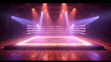 Professional Boxing Ring, Sport Concept