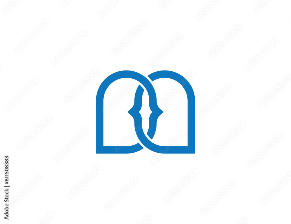 initial Letter M Code Logo Concept sign icon symbol Element Design ...