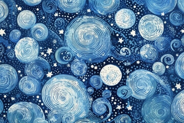 Wall Mural - Swirls of lunar dust in varying shades of silver and opalescent white intertwine with celestial constellations. AI generative