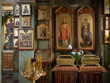 icons on the alter of orthodox church in lviv old city