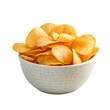 Potato chips in a bowl png transparent bowl background