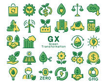 GX(Green Transformation)　カラフルなアイコンセット