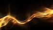 Abstract magic dust background over black Beautiful Golden Artistic Widescreen Background.Generated with AI