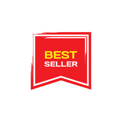 Poster - Flat best seller badge sticker design banner