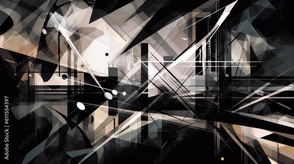 black and white abstract background HD 8K wallpaper Stock Photographic ...