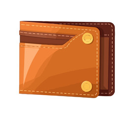 Wall Mural - Fashionable leather wallet, personal wealth