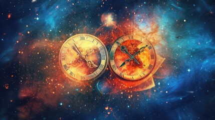 Wall Mural - Astrology calendar. Pisces magical zodiac sign astrology. Esoteric horoscope and fortune telling concept. PISCES zodiac in universe. Generative AI