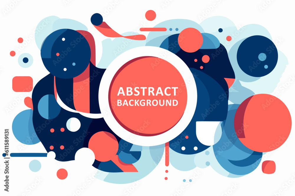 Colorful abstract background with wavy lines and spots. Vector ...