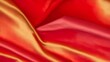 red and gold Gradient Silk Fabric, generative ai
