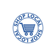 Shop local  icon isolated on transparent background