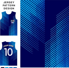 Wall Mural - Abstract striped concept vector jersey pattern template for printing or sublimation sports uniforms football volleyball basketball e-sports cycling and fishing Free Vector.